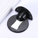 Heavy Duty Zinc Alloy Magnetic Door Stopper Hidden Floor Mount Door Catch Free Punching Door Holder w/ 3M Sticker