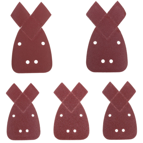 10Pcs Sandpaper Fits for Black and Decker Mouse 140mm Hook and Loop Palm Sander