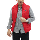 Red Unisex USB Heating Vest Smart Winter Body Warmer Outdoor Racing Jacket Heater Xmas Gift