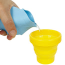 Honana CF-DW02 Silicone Leaf Shape Water Cup Folding Mini Camping Hiking Travel Pocket Drinking Cup