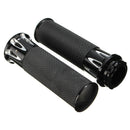 Pair 1inch 25mm Motorcycle Handlebar Hand Grip For Harley Touring FLHT FLHR Black