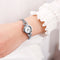 SKMEI 1408 Luxury Crystal Stainless Steel Elegant Fashion Women Wristwatch Quartz Watch