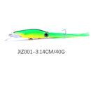 ZANLURE Skirted Squid Lure 1pcs 14cm/40g  Hard Body Trolling Tuna Fishing Lure