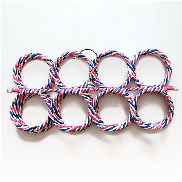 Clothes Tie Belt Shawl Scarf Hanger Holder Closet Organizer Hook 9-28 Ring