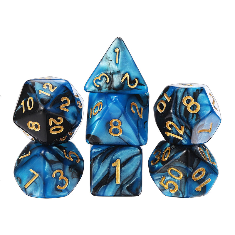 49PCS Metal Polyhedral Dices Set For Dungeons & Dragons Dice Desktop RPG Game