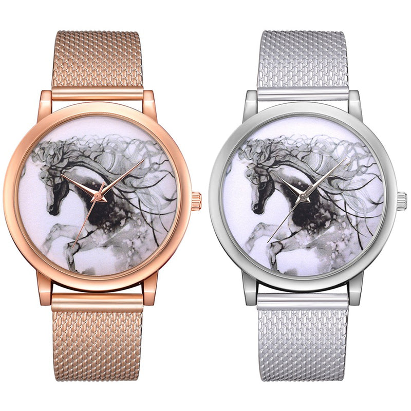 LVPAI P598 China Style Horse Dial Face Women Wrist Watch Casual Style Quartz Watches