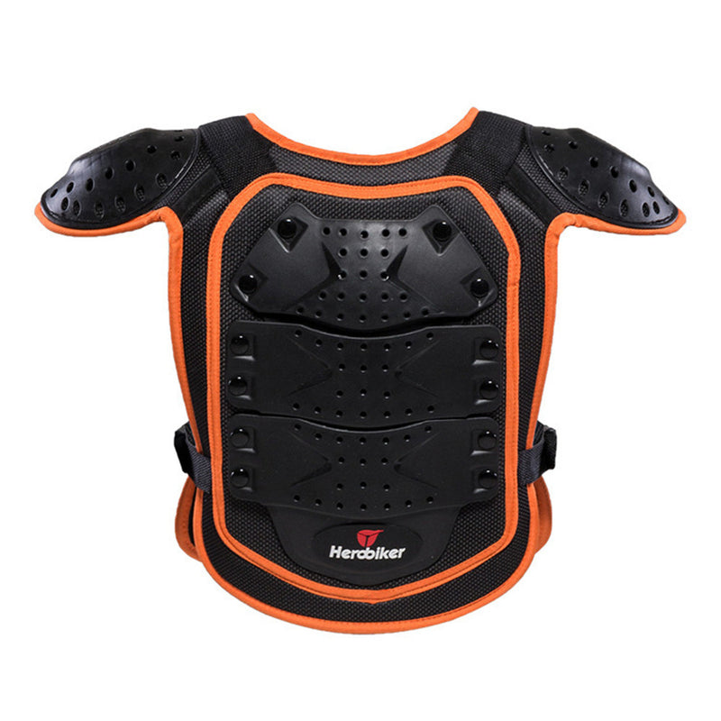 HEROBIKER Motocross Motorcycle Child Skiing Skating Spine Shoulder Chest Guard Mesh Cloth Kids Armor