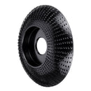 Drillpro Black 85x16/110x22mm Arc Wood Carving Disc Tungsten Carbide Shaping Disc Angle Grinding Wheel Sanding Carving Rotary Tool Abrasive Disc for Angle Grinder