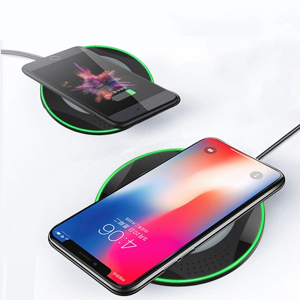 TOPK 10W 5W Wireless Charger Charging Pad With LED Light For iPhone XS MAX XR Note 9 S9 Xiaomi Mix 3