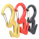 Xmund XD-TK3 Outdoor Hiking Climbing Durable 9-Shaped 25KG Bearing Carabiner with 2M Rope-Black/Red/Gold
