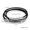 Titanium Steel Men's Feather Multi-layer Stainless Steel Braided Leather Bracelet