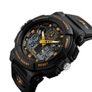 SKMEI 1207 Men Sport Chorongraph 50M Waterproof Luminous Dual Display Digital Watch