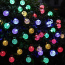 12M 8 Modes 100LED Solar String Light Crystal Ball Fairy Lamp Wedding Holiday Home Wedding Party