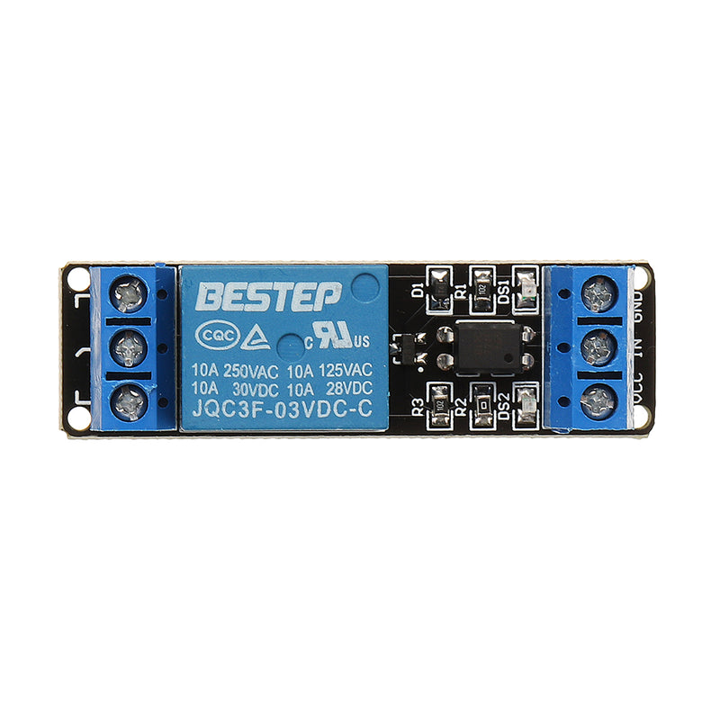 BESTEP 1 Channel 3.3V Low Level Trigger Relay Module Optocoupler Isolation Terminal