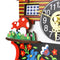 KB-002 Wooden Cuckoo Clock 3D Swing Clock Cartoon Wall Clock Bird Time Bell Alarm Watch