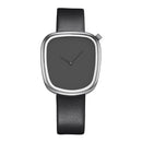 SINOBI 9705 Luxury Simple Design Leather Strap Fashion Men Women Quartz Wrist Watch