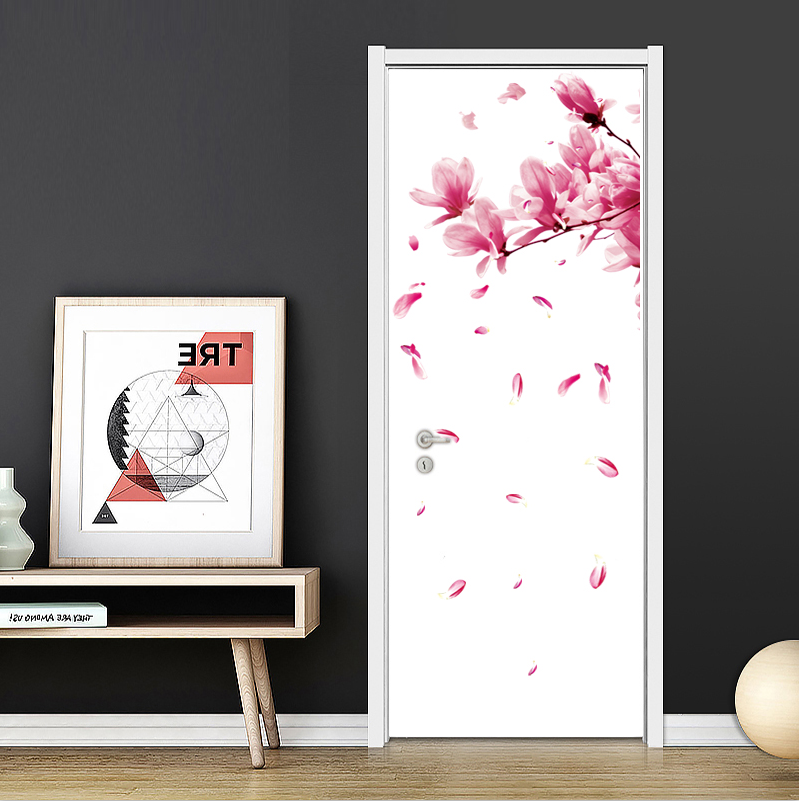 Miico FX64039 Peach Flower Home Decorative Sticker Wall Sticker DIY Sticker