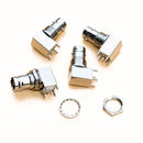 M-50 BNC Female Socket Bulkhead Right Angle PCB Mount BNC Oscilloscope Connector