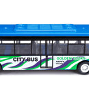 Red/Blue 15cm Alloy Pull Back Bus Bus Toys Car Model for Children