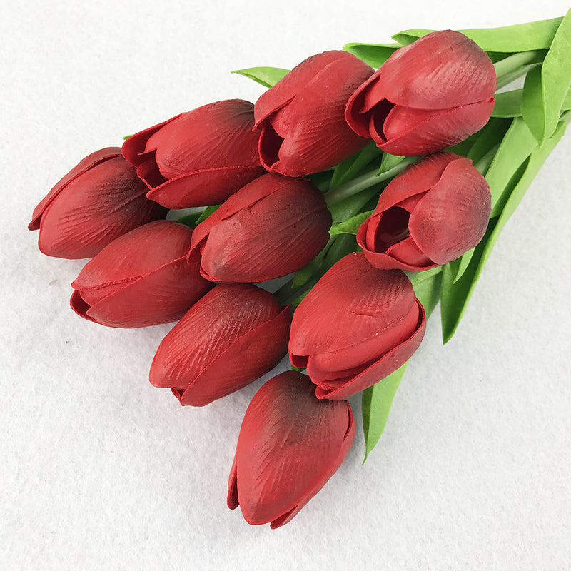 10PCS Fake Artificial Silk Tulips Flores Artificiales Bouquets Party Artificial Flowers