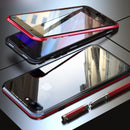 Luphie 360 Front Screen Protector & Back Glass Cover Metal Magnetic Adsorption Protective Case For iPhone XR/XS/XS Max/X/7/7 Plus/8/8 Plus