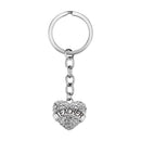 Teachers' Day Keychain Crystal Heart Alloy Gift Key Ring Key Chain