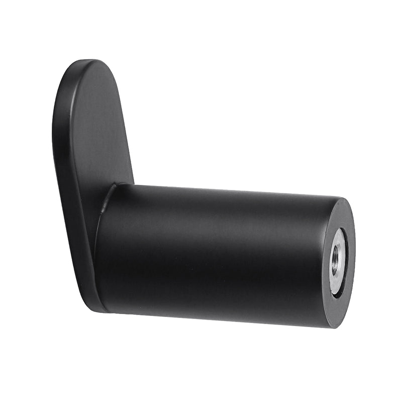 Bathroom Round Wall Robe Hook Door Single Hanger Bracket Towel Rack Black