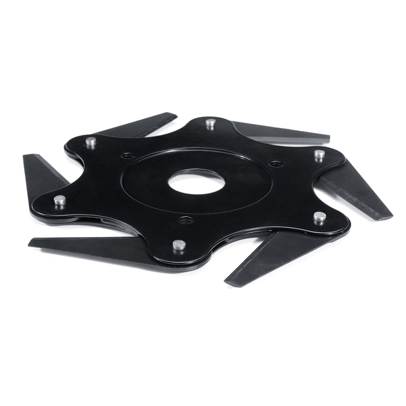 Upgraded Black 6 Teeth Blade Trimmer Head Grass Trimmer Brush Cutter Blade for Lawnmower