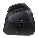 Pair Universal Motorcycle PU Leather Saddlebags Side Storage Tool Pouch Bags Box