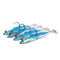 ZANLURE 4pcs 10gSuper Solid / Holo Sandeels - Cod Bass Wrasse Ling Sea Fishing Lure Baits