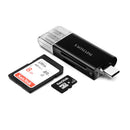 YAOMAISI Q25 2 in 1 USB3.1 Type-C Card Reader Adapter for Mobile Phone Computer