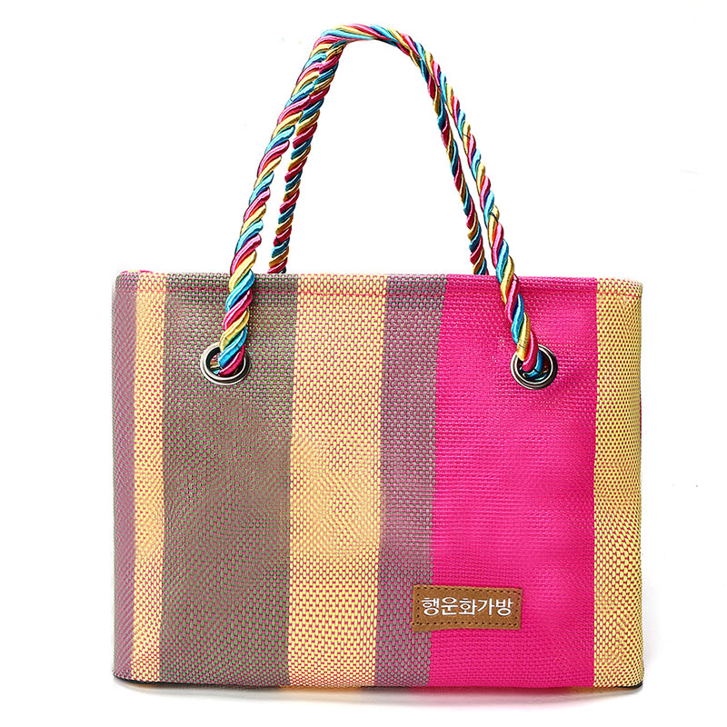 Honana HN-B70 Multifunctional Woven Storage Bag Toiletry Cosmetics Travel Beach Tote