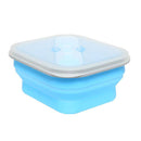 KCASA KC-FY02 Collapsible Silicone Lunch Box BPA Free Foldable Bento Food Container With Tableware