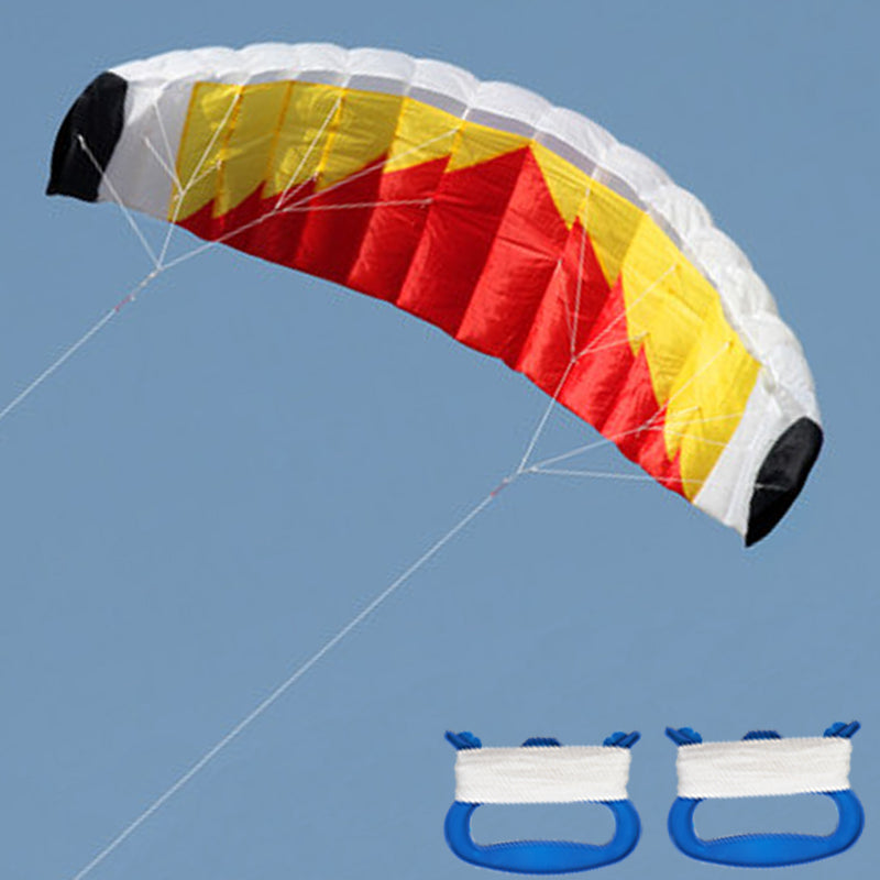 2-Line Parafoil Stunt Kite 0.7 x 2m Parachute Sail/Surfing Beach Nylon Fabric