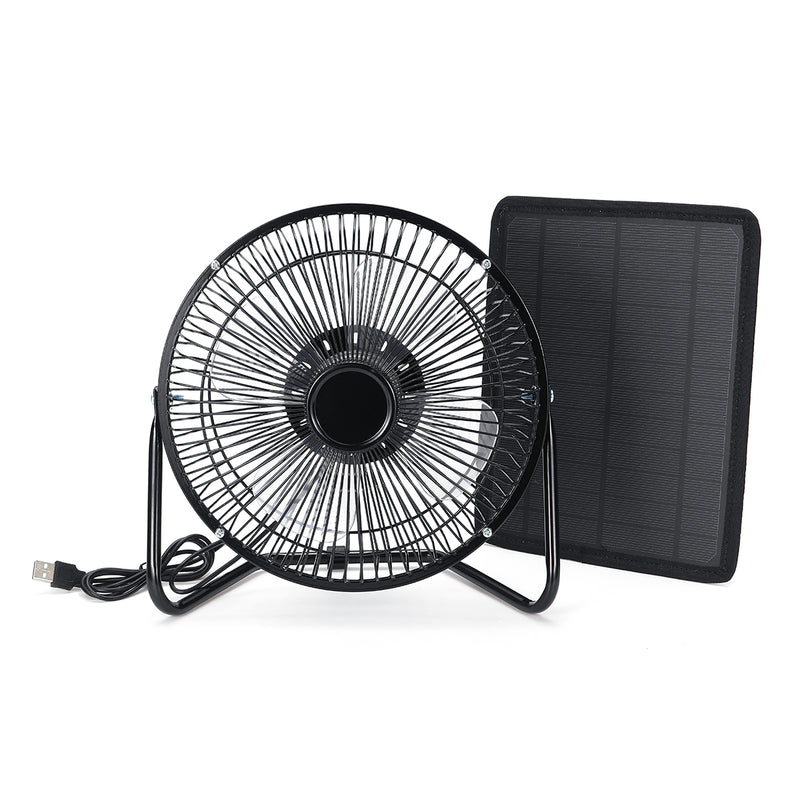 10W Solar Panel Powered Fan RV Touring Car Camping Pet Chicken House Ventilator