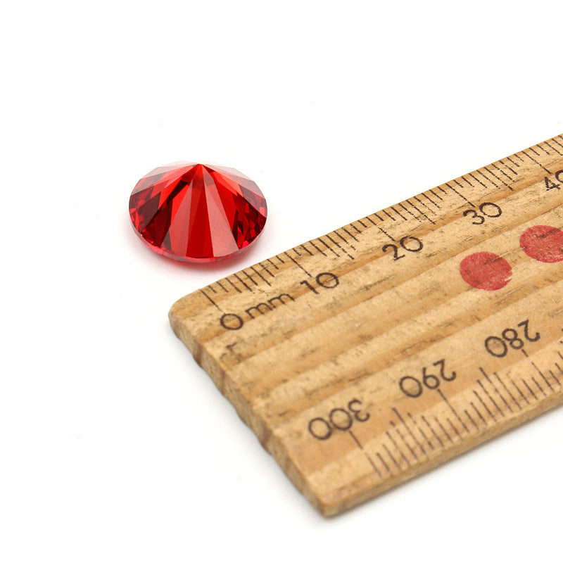 14mm Red Round Jewelry DIY Making Gemstone Gem Wedding