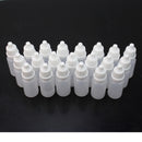 50pcs 10ml Empty Squeezable Plastic-Dropper Bottles Eye Liquid Screw Cap L PPH
