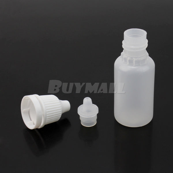 50pcs 10ml Empty Squeezable Plastic-Dropper Bottles Eye Liquid Screw Cap GTY
