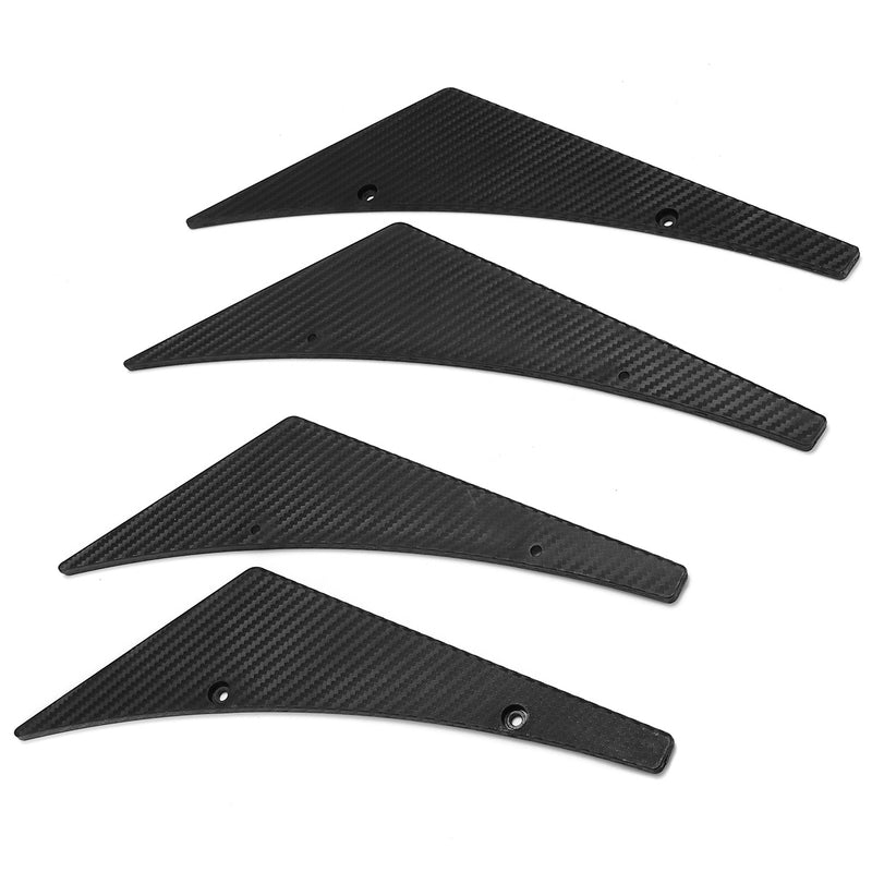 Carbon Fiber Pattern Car Front Bumper Splitter Spoiler Wing Accessory Universal
