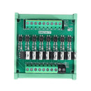 3pcs 8CH 24V IO Card PLC Signal Amplifier Board NPN to PNP Mutual Input Optocoupler Isolation Transistor Output Relay Module
