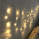 4M*0.6M Waterproof Warm White 96 LED Curtain String Light for Christmas Wedding Holiday Decor AC220V