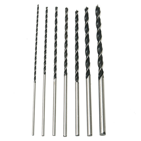 7pcs 300mm Extra Long Brad Point Twist Drill Bits Set 12 Inch Wood Working Drill Bit