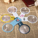 Mini 2 in 1 3X Handheld Ruler Fresnel Magnifier PVC Ultra Thin Magnifying for Reading Viewing