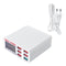 Digital USB Charger 6 Multi Port Fast Charging Station High Speed Desktop Travel