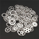 60-70Pcs Steampunk Altered Art Craft Cyberpunk Gear Wheels Decoration Part