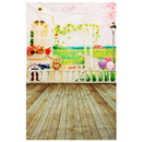 3x5FT Vinyl Children Balloon Bear Photography Backdrop Background Studio Prop