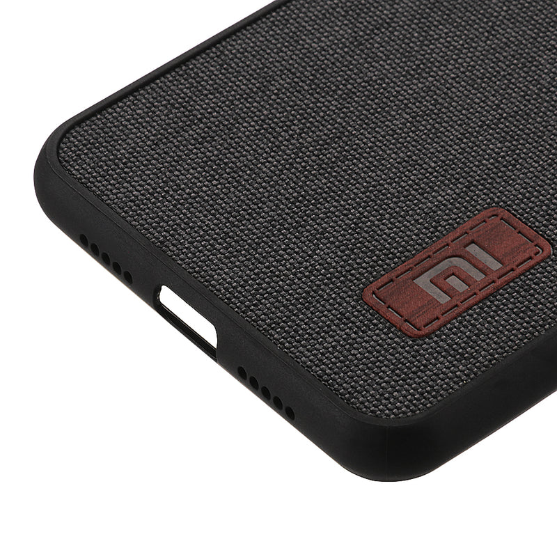Bakeey Fabric Splice Protective Case+Tempered Glass Screen Protector +Lens Protector For Xiaomi Mi8 Lite