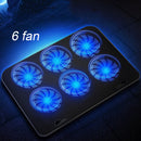 Universal Laptop cooler 2 Port USB and Six Fan cooling block laptop cooling Notebook Laptop Stand for 12-17 inch for Laptop Cooling bracket