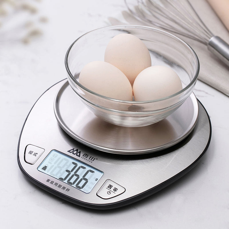 SENSSUN Electric 1g/5kg LCD Stainless Steel Kitchen Scale Home Baking Scale Measuring Tool from Xiaomi Youpin