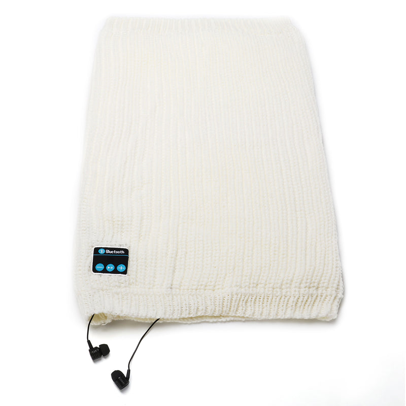 Bluetooth Earphone Headset Speaker Soft Warm Scarf Shawl Rapture Winter Outdoor